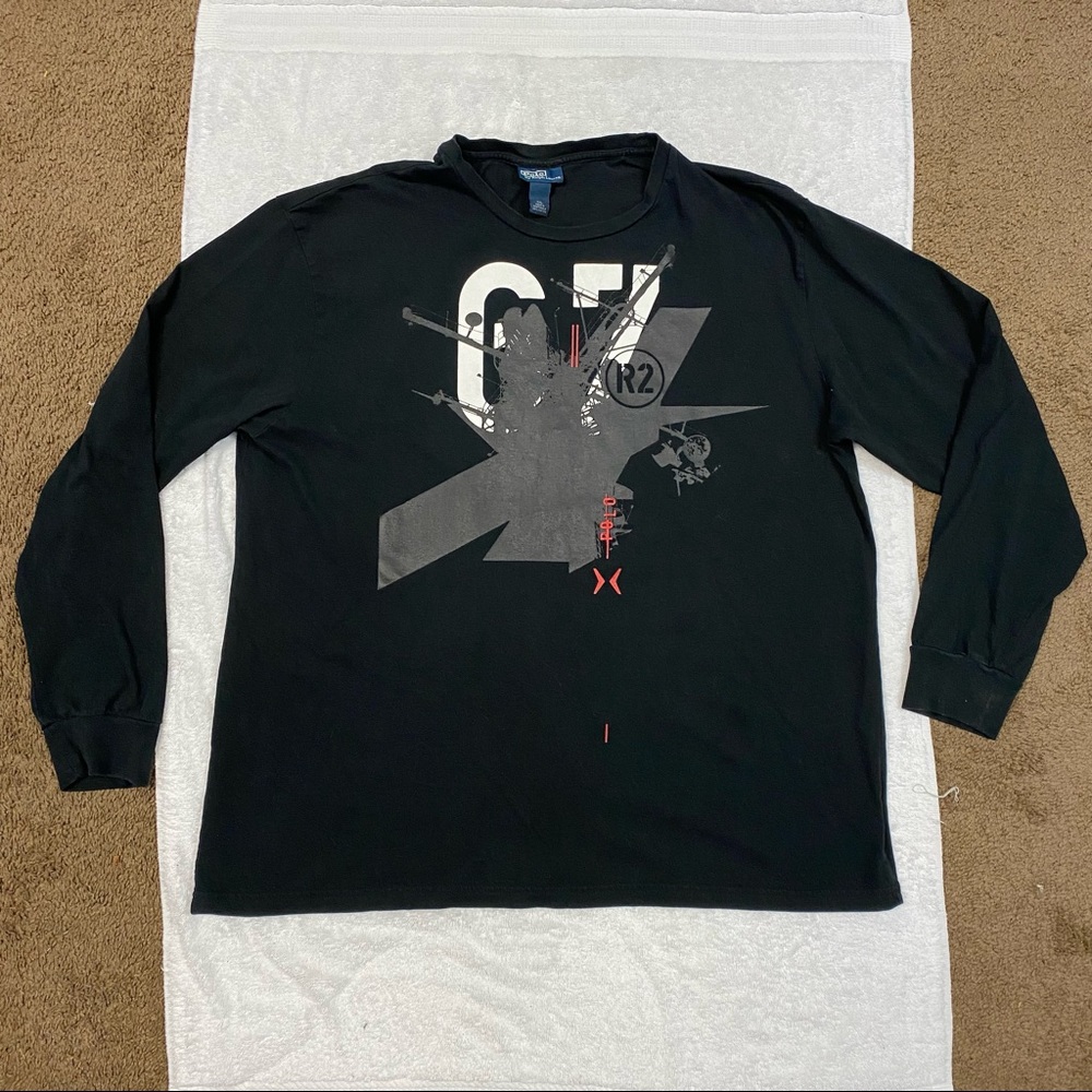 Polo Ralph Lauren Mens Longsleeve T-Shirt Satellite Black Size XXL